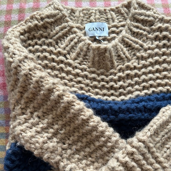 Ganni Chunky Knit merino Wool Sweater - Picture 1 of 8